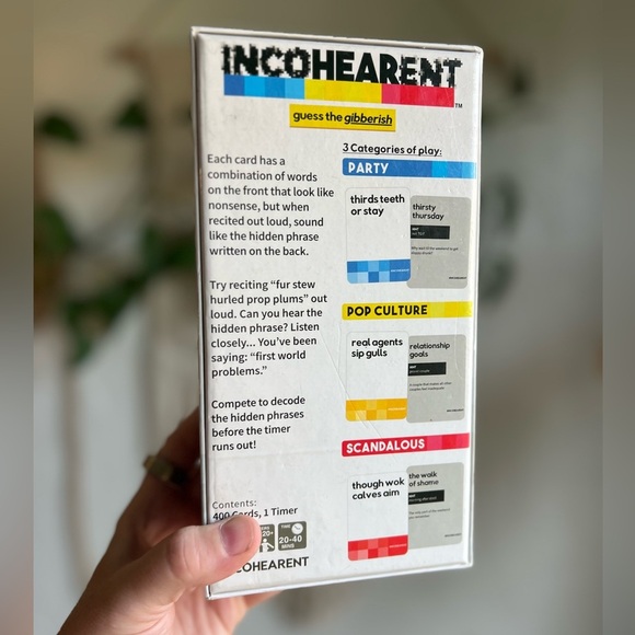 Incohearent Party Game Viral Guess the Gibberish, Funny Adult Card Game Word - Picture 3 of 6